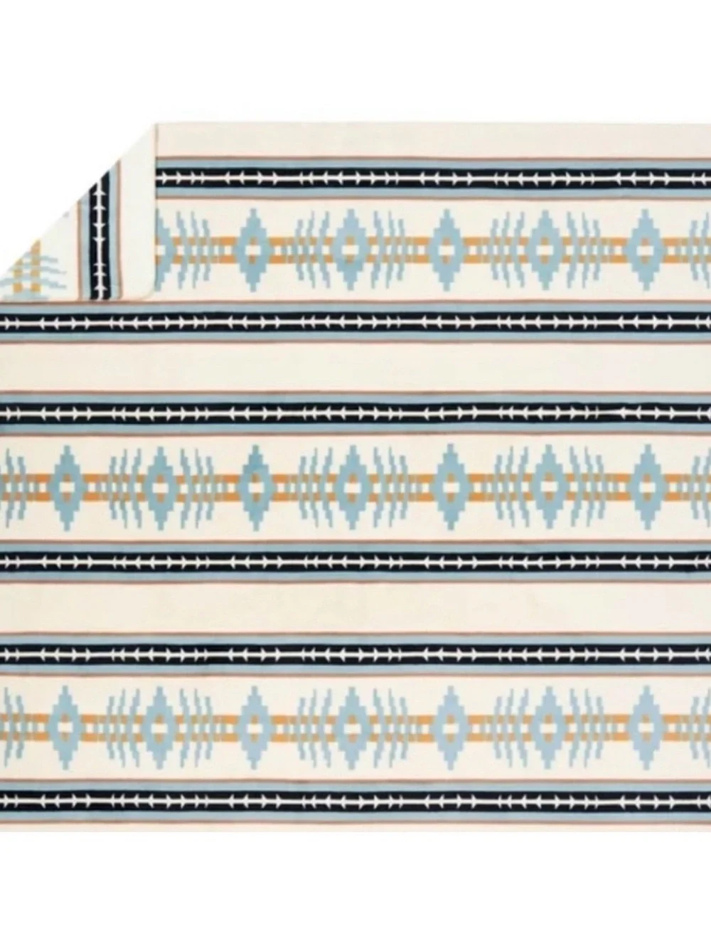 Pendleton Trail Ridge King Size Used Plush Fleece Blanket GUC